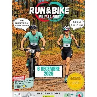 RUN & BIKE MILLY LA FORET 2026 logo