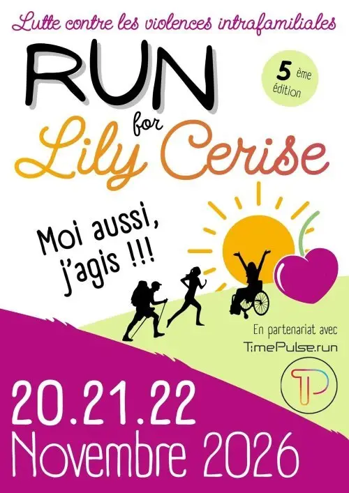 Run for Lily Cerise (5) 20-21-22 novembre logo