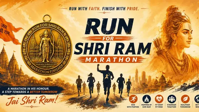 Run for Shri Ram Marathon logo