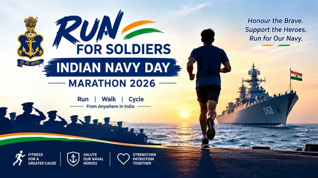 Run for Soldiers - Indian Navy Day Marathon 2026 logo