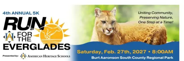 Run For The Everglades 5k logo