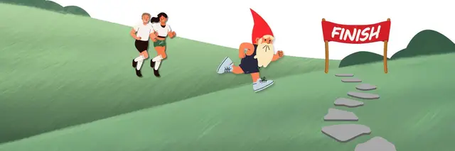 Run for the Gnomes Half Marathon & 5K logo