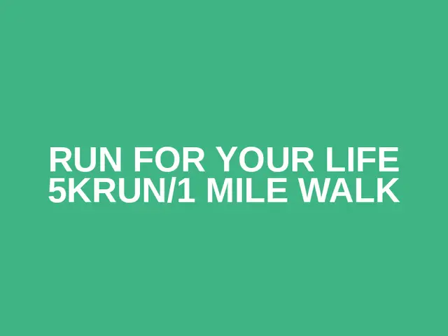 Run for your life 5Krun/1 mile walk logo