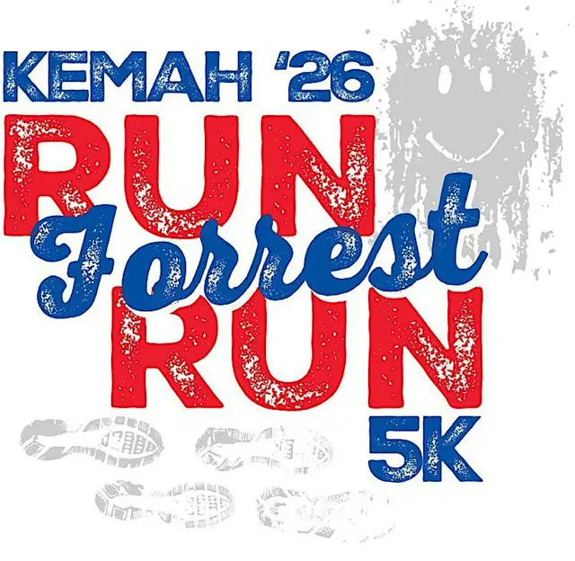 Run Forrest, Run 5k with Bubba Gump Shrimp Co. and Kemah Boardwalk logo