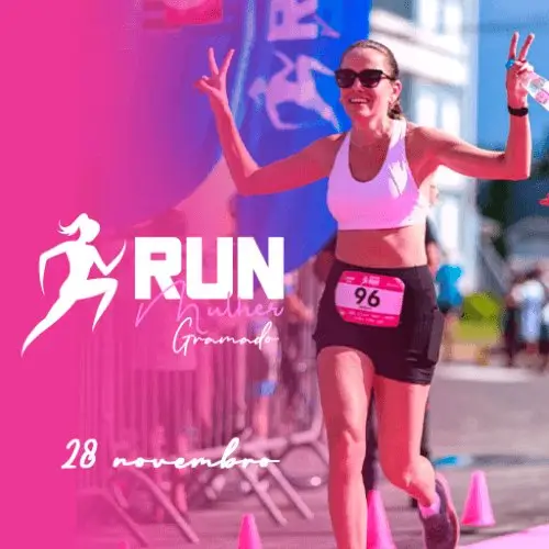 RUN MULHER GRAMADO logo