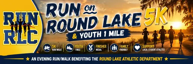 Run on Round Lake 5K & Youth 1 Mile logo