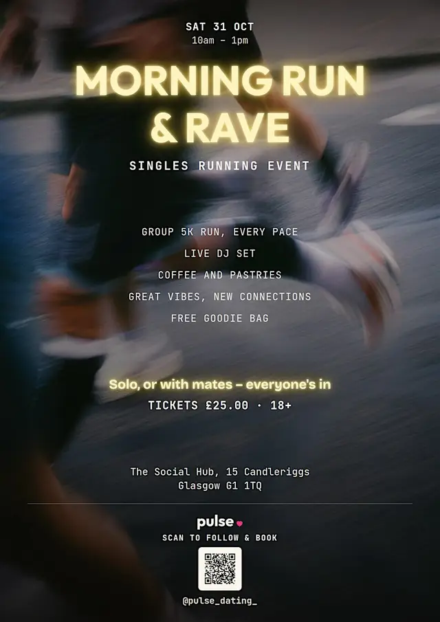 Run & Rave - Glasgow logo