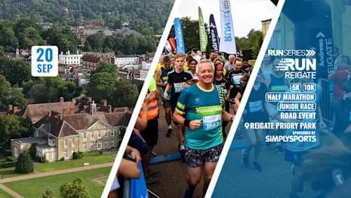 Run Reigate Half Marathon, 10k, 5k & Kids Race September 2027 logo