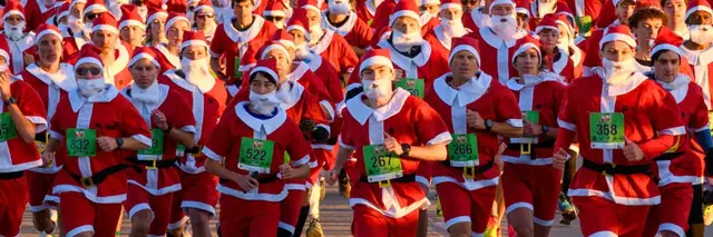 Run Run Santa 1 Mile logo