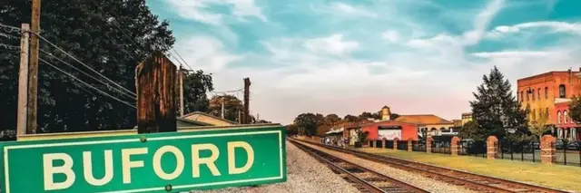 RUN the RAILS in BUFORD logo