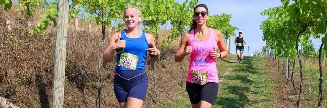 Run the Vineyards - Blue Mountain 5K logo