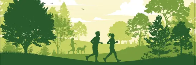 Run the Woods 5k logo