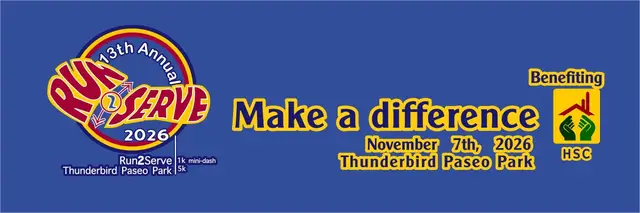 Run2serve 5K/1K Run/Walk logo