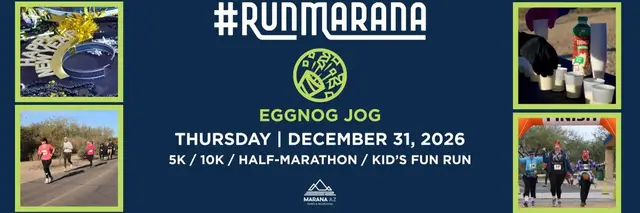 #RUNMARANA Egg Nog Jog and Kid’s Free FUN Run logo