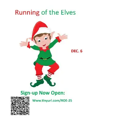 Running of the Elves....A Very Merry Huntley Event logo