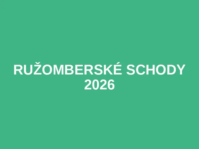 Ružomberské schody 2026 logo