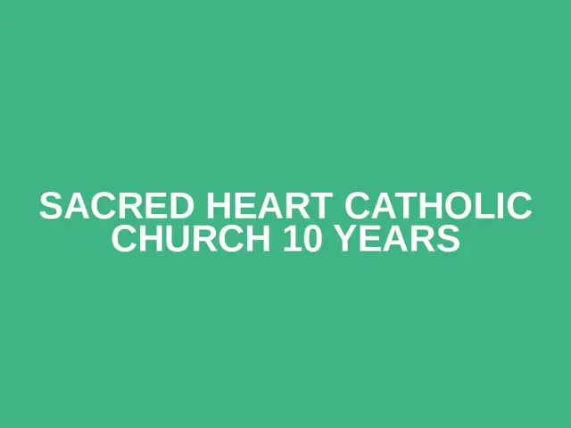 Sacred Heart Catholic Church 10 Years logo