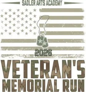 Sadler Arts Academy Veterans Memorial 5k logo