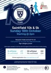 Saintfield 5k &amp; 10k logo