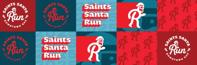 Saints Santa Run logo