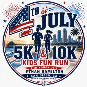 3rd Annual San Diego 4th of July 5K & 10K logo