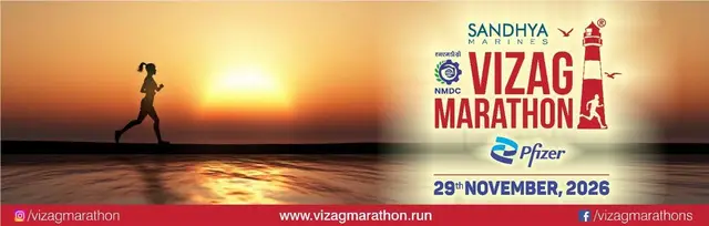 Sandhya Marines Vizag Marathon 2026 5th Edition logo
