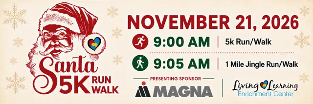 Santa 5k Run/Walk logo