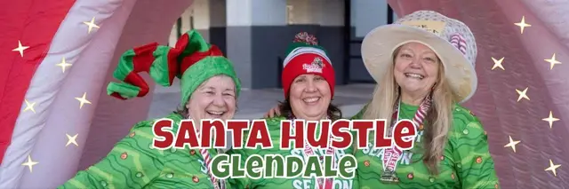 Santa Hustle Glendale logo