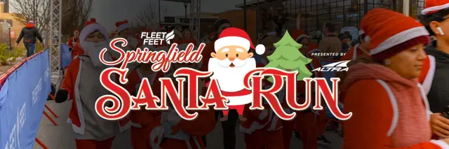Santa Run | Fleet Feet Springfield logo