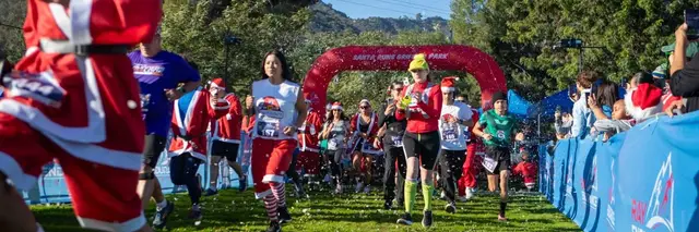 Santa Runs Griffith Park logo