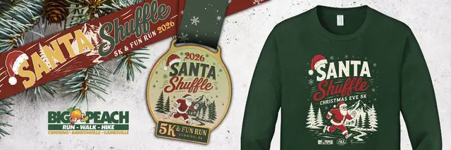 Santa Shuffle 5k & Kids Fun Run logo