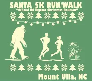 Santa's 5K Run/Walk - Official NC Bigfoot Christmas Reunion Presented by Global Contact Services logo
