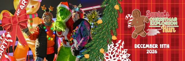 Santa's CHRISTMAS EXPLOSION Run logo