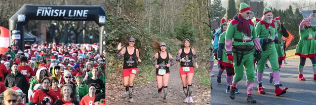 Santa's Holiday Hustle 5k & Dirty Santa Trail Run 10K logo