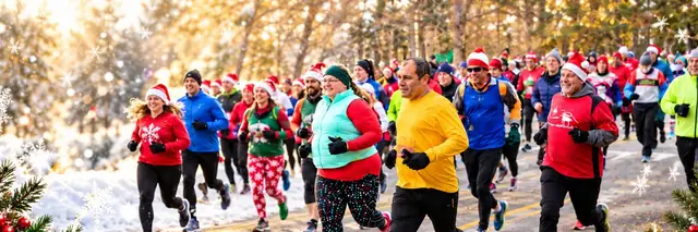 Santa's Toy Trot...2-mile, 4-mile, 6-mile Road Race & Elves Fun Run logo