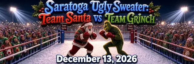 Saratoga Ugly Sweater 5K (Team GRINCH vs Team SANTA) logo