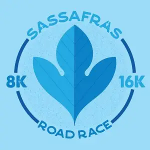 Sassafras 8 Mile Run/Walk logo
