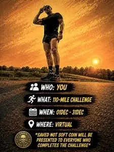 Saved Not Soft 110-Mile Challenge logo