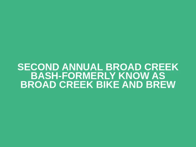 Second Annual Broad Creek Bash-Formerly know as Broad Creek Bike and Brew logo