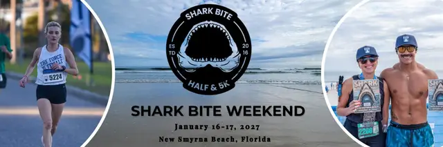 Shark Bite Half Marathon & 5k logo