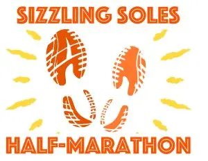 Sizzling Soles Half-marathon logo