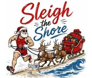 Sleigh the Shore 5K logo