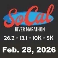 SOCAL River Marathon - 26.2 - 13.1 - 10K - 5K logo