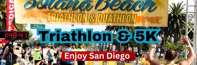 Solana Beach Triathlon & Duathlon and Solana Beach 5K logo