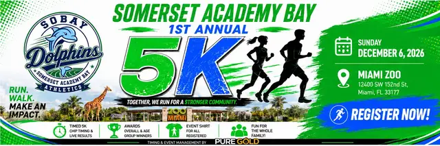 Somerset Academy Bay First  Annual 5k logo