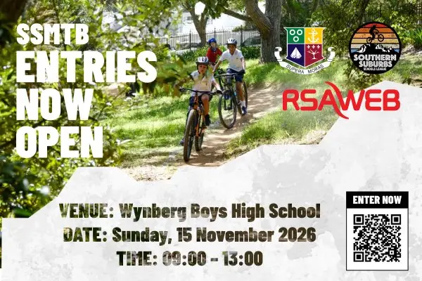 Southern Suburbs School Mountain Bike League - Event 4 of 2026 hosted by WBHS logo