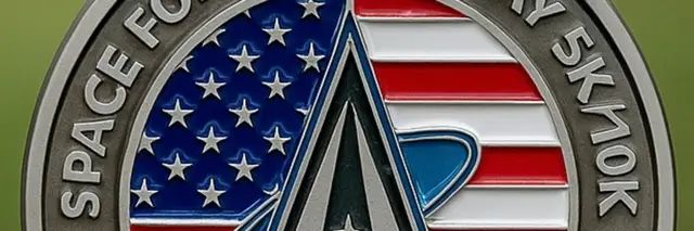 Space Force Birthday "Live Virtual" 5k/10k logo