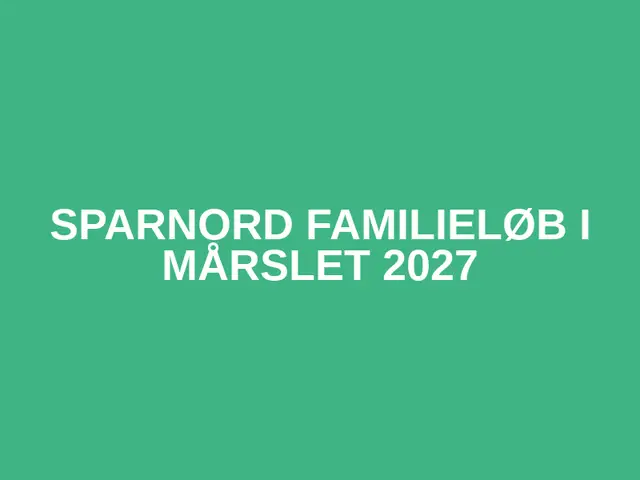 SparNord Familieløb i Mårslet 2027 logo