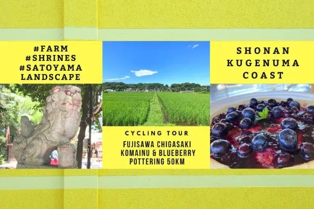Shonan Fujisawa Kamogakya Rural 50km Pottering & Kumogami and Indigo Berry Village Tour (湘南藤沢茅ヶ崎田園ポタリング50km 腰掛狛犬と藍苺の里) logo