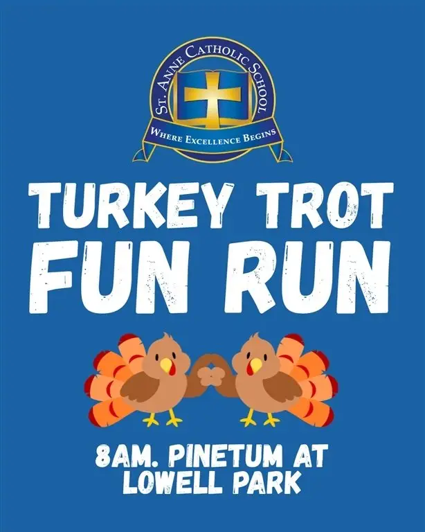 St. Anne School Turkey Trot FUN RUN 2026 logo